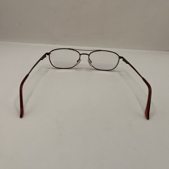 AO Safety Eyeglasses Steel 100 z87-2 Designer Frames Only  Brown 55-18-135 - Picture 5 of 6